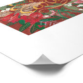 Duiven Vrede op Aarde Kerstvakantie Poster (Hoek)