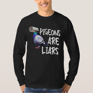 Duiven zijn leugenaars nep vogels zijn geen echte t-shirt
