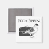 Duivenbedrijf (geen rugzak) magneet (Voorkant / Achterkant)
