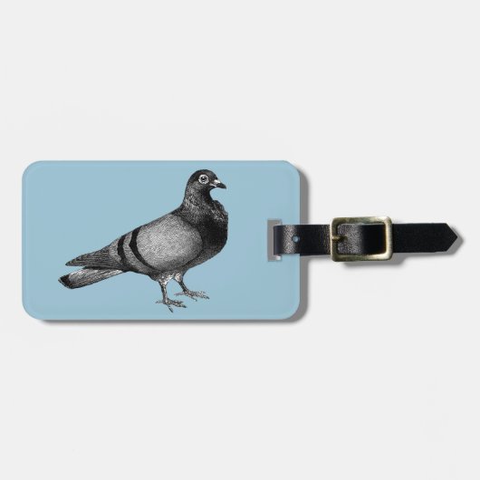  duivencadeaus bagagelabel (Voorkant horizontaal)
