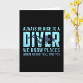 Duivende duikduik Funny Zee Gift Idee Kaart (Gele Bloem)