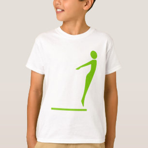 Duivende figuur - Martian Green T-shirt
