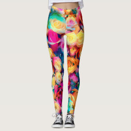 Duivende Rozen Leggings