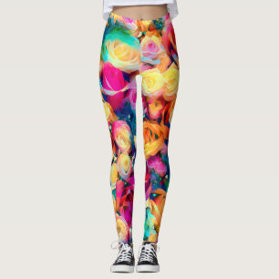Duivende Rozen Leggings