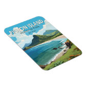 Duiveneiland Nationaal Park Saint Lucia Travel Art Magneet (Rechterzijde)