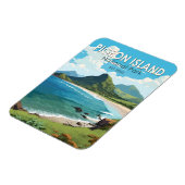 Duiveneiland Nationaal Park Saint Lucia Travel Art Magneet (Linkerzijde)