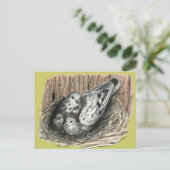 duivenfamilie briefkaart (Staand voorkant)