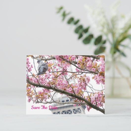 Duivenflesje bespaart het Briefkaart van de Datumt (Staand voorkant)