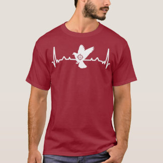 duivenjacht hartslag duivengift t-shirt