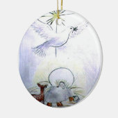 duivenkind jesus keramisch ornament (Links)