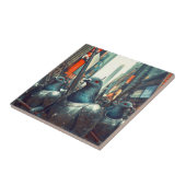 Duivenleger Tegeltje (Zijkant)