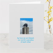 duivenliefde kaart (Gele Bloem)