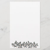 Duivenontwerp Briefpapier (Achterkant)