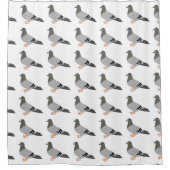 Duivenontwerp Douchegordijn (Voorkant)