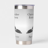 Duivenontwerp Geïsoleerde Drinkbeker (Links)