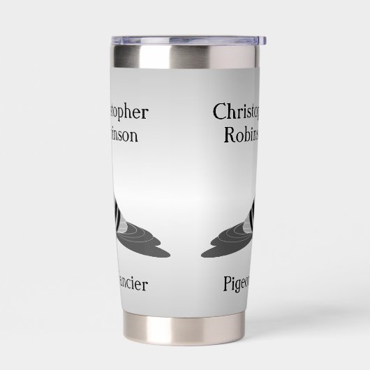 Duivenontwerp Geïsoleerde Drinkbeker (Links)