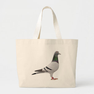 duivenontwerp grote tote bag