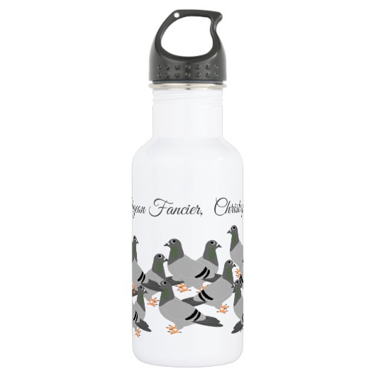 Duivenontwerp Roestvrij stalen flesje Waterfles (Voorkant)