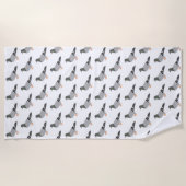 Duivenontwerp Strandlaken (Voorkant)