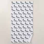 Duivenontwerp Strandlaken (Voorkant)