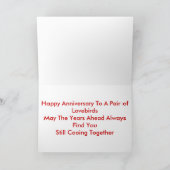 Duivenpaar tussen de takken, GELUKKIG JUBILEUM Kaart (Binnen)