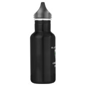 Duivenpoep Slogan Ontwerp voor duivenliefhebbers Waterfles (Links)