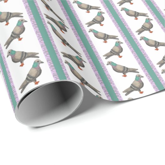 Duivenstreep Cadeaupapier (Rol Hoek)