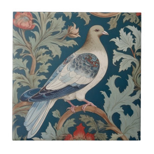 Duivenvogel William Morris stijl Rechts tegenover Tegeltje