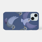 Duivenvrienden iPhone 15 Case (Achterkant horizontaal)