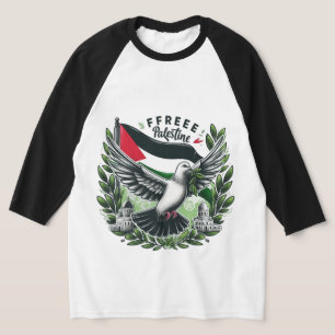 Duivenvrij Palestina Vlag, Red de Palestijn T-shirt