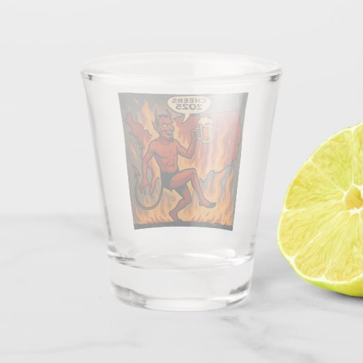 Duiwel Shot Glas (Achterkant)