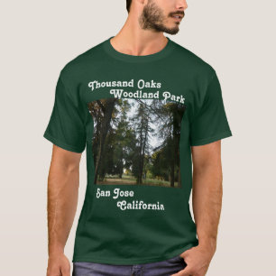 Duizand Oaks bos Park in San Jose, Californië T-shirt