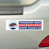 Duizand Oaks ONCENSORED www.TOaks.us Bumpersticker (Op auto)