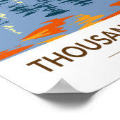 Duizand Palms Oasis Preserve Californische Vintage Poster (Hoek)