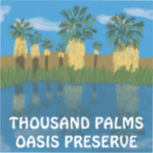 Duizand Palms Oasis Preserve Desert Californië Sticker (Voorkant)