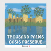 Duizand Palms Oasis Preserve Desert Californië Sticker (Vel)