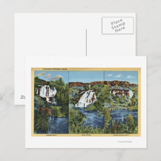 Duizand Springs, ID - Juniper, Wing en Minnie Briefkaart (Voorkant / Achterkant)