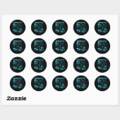 Duizekeeping Squad Cleaner Cleaner Housekeeper Ro Ronde Sticker (Vel)