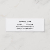 Duizelblauw visitekaartje vaag wit (Achterkant)
