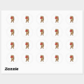 Duizelboxer Boxer handschoenen Ronde Sticker (Vel)