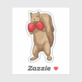 Duizelboxer Boxer handschoenen Sticker (Vel)