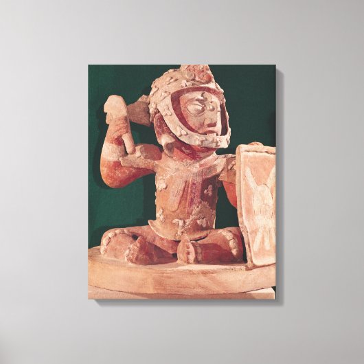 Duizeldeksel met een afbeelding van een krijger canvas afdruk (Voorkant)
