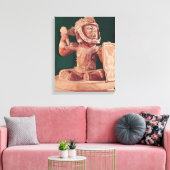 Duizeldeksel met een afbeelding van een krijger canvas afdruk (Insitu (Woonkamer))