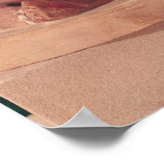 Duizeldeksel met een afbeelding van een krijger poster (Hoek)