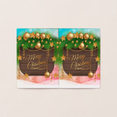 Duizelen en aangenaam met een kaart, folie kaarten (Binnen)