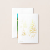 Duizelen en aangenaam met een kaart, folie kaarten (Met envelop)