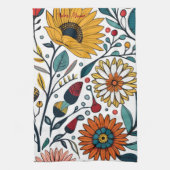 Duizelend Daisy Delight: een favoriete Mode van Fl Theedoek (Verticaal)