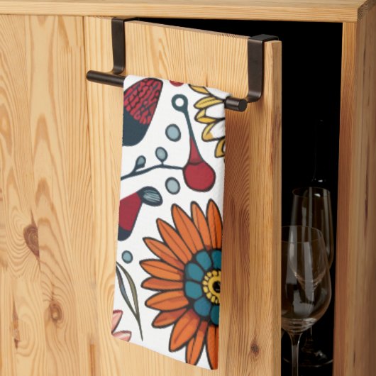 Duizelend Daisy Delight: een favoriete Mode van Fl Theedoek (Derde Gevouwen)