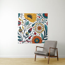 Duizelend Daisy Delight: een favoriete Mode van Fl Wandkleed