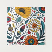 Duizelend Daisy Delight: een favoriete Mode van Fl Wandkleed (Voorkant)